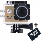 Camera Sport iUni Dare 50i HD 1080P 12M Waterproof Auriu Card MicroSD 