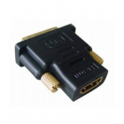 Adaptor HDMI 19 pini la DVI mama tata conectori auriti bulk Negru GEMB