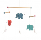 Elefanti decoratie mobil lemn Egmont