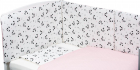 Set de pat pentru bebelusi Pink Panda 3 piese 100 bumbac