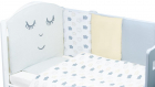 Set de pat pentru bebelusi Smile 10 piese perna norisor cadou