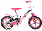 Bicicleta copii cu maner pentru parinti Dino Bikes roz