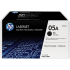 Toner CE505D Black Dual Pack LaserJet P2035