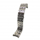 Bratara de ceas Argintie din Otel Inoxidabil Capete Curbate 24mm WZ378