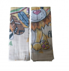 Set 2 museline din bumbac 70x55 cm Lion Sevi