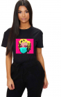 Tricou dama negru Marilyn Monroe in Pandemie