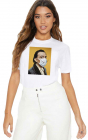 Tricou dama alb Dali in Pandemie