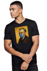 Tricou barbati negru Van Gogh in Pandemie