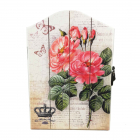 Cutie pentru Chei din Lemn cu motiv floral WZ3940