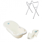 Set pachet cadita galben pal PK 102 cm suport anatomic si suport unive