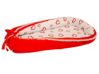 Baby Nest Hearts Red White