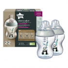 Biberoane Tommee Tippee Closer to Nature 260 ml PP Ursuleti Panda 0 lu