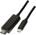 Cablu video Logilink USB Male tip C HDMI Male 3m negru 4K 60Hz