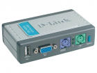 Switch KVM 2 porturi PS 2 USB2 0 cabluri incluse D Link DKVM 2KU