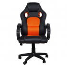 SCAUN GAMING SPACER imitatie piele material textil black orange greuta