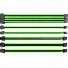 Kit cabluri alimentare TtMod mesh uite negru cu verde