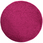 Covor rotund Mistral 100 polipropilena friese model modern roz 133 cm