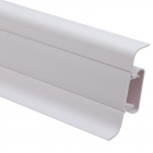 Plinta parchet cu canal cablu PVC alb 101 2500x52x22 5 mm