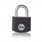 Lacat din aluminiu Yale Standard Protection negru l 25mm 3 chei
