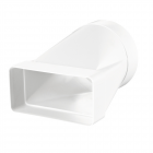Adaptor circular rectangular Home plastic alb O125 60 x 204 mm