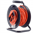 Tambur cablu electric Hepol 1 prize protectie copii 27 m 3 m portocali
