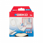 Banda dublu adeviza Geko Fix In alb 25 mm x 5 m