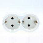 Adaptor priza 2 iesiri frontal Moes