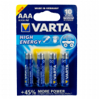 Baterii Varta High Energy alcaline AAA 4 buc