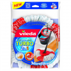 Rezerva mop Vileda Easy Wring Turbo 2 in 1 microfibra alb rosu forma t