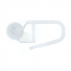 Set accesorii pentru sina perdea plastic alb 2 5 cm