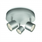 Plafoniera Philips star plat spiral aluminium 3X4 5W