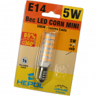 Bec Led Corn Mini E14 5W Hepol Lumina Calda