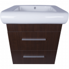 Mobilier baie Sanitop Kronos baza cu lavoar MDF PAL wenge 60 x 43 5 x 