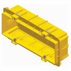 Doza aparat TEM 7 module pe tencuiala incastrata modulara galben 188 x