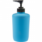 Dozator sapun lichid MSV plastic bleu 5 5 x 5 5 x 15 5 cm