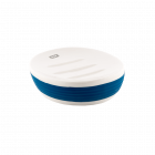Savoniera MSV Moorea ceramica alb albastru 12 5 x 9 x 3 5 cm
