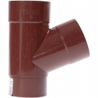 Ramificatie pentru burlan PVC D100 mm rosu