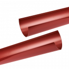 Jgheab 125 mm PVC Regenau culoare rosu L 3 m