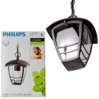 Suspensie exterior Philips Creek neagra 1x60W