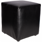 Taburet Cube tapiterie piele ecologica negru IP 21901 45x37x37 cm