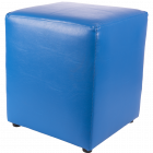 Taburet Cube tapiterie piele ecologica albastru IP 21898 45x37x37 cm