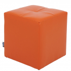 Taburet Cool tapiterie imitatie de piele orange IP21895 36 x 36 x 38 c