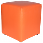 Taburet Cube tapiterie piele ecologica orange IP 21895 45x37x37 cm