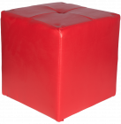 Taburet Cool tapiterie imitatie de piele rosu IP21900 36 x 36 x 38 cm