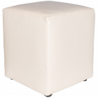 Taburet Cube tapiterie piele ecologica crem IP21834 45x37x37 cm
