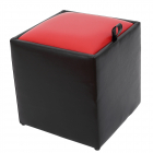 Taburet Box rosu negru Ip 37 x 37 x 42 cm