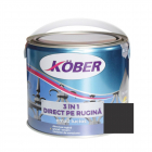 Vopsea alchidica email pentru metal Kober 3 in 1 interior exterior neg