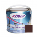 Vopsea alchidica email pentru metal Kober 3 in 1 interior exterior bru