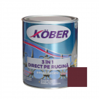 Vopsea alchidica email pentru metal Kober 3 in 1 interior exterior ros