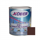 Vopsea alchidica email pentru metal Kober 3 in 1 interior exterior bru